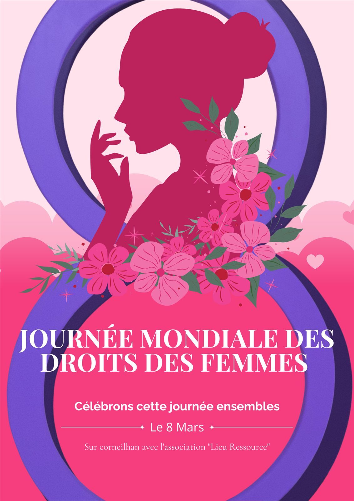 Affiche Journée mondiale des droits des femmes — 8 mars